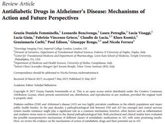 Antidiabetic drugs in Alzheimer’s disease - mechanisms of action and future perspectives